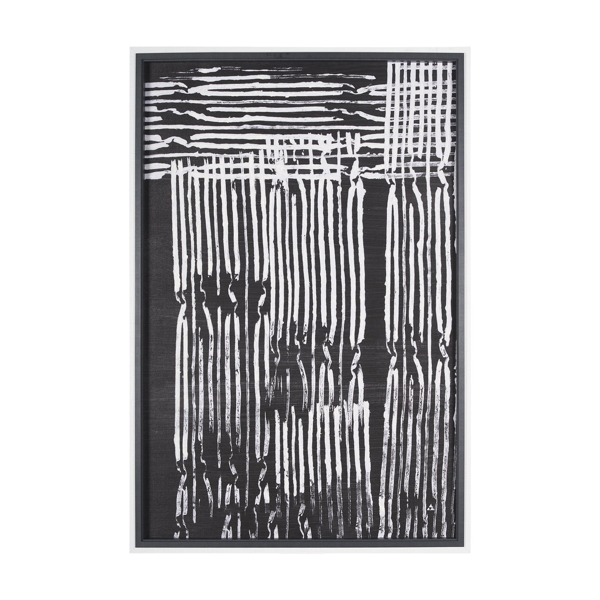 Woven Lines II by Mercana Studio a Hand Embellished Textured Framed Art Print by Mercana at Eve Furniture
