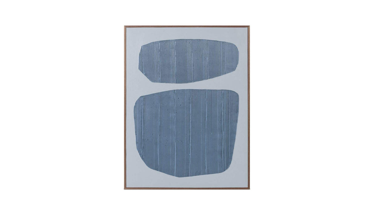 Uma Framed Painting Blue Palette