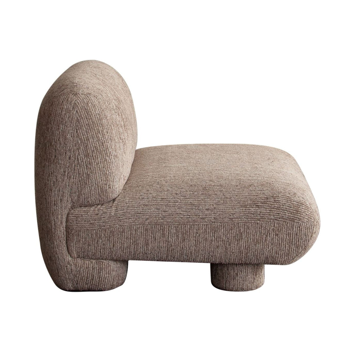 Wren Bark Fabric Armless Chair by Diamond Sofa at Eve Furniture