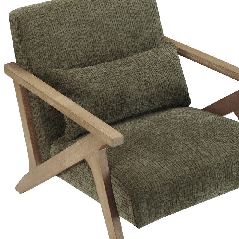 Wren Green/Brown Accent Chair by Crestview at Eve Furniture
