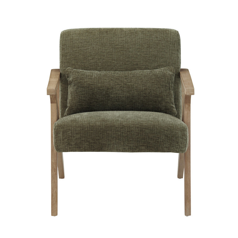 Wren Green/Brown Accent Chair by Crestview at Eve Furniture
