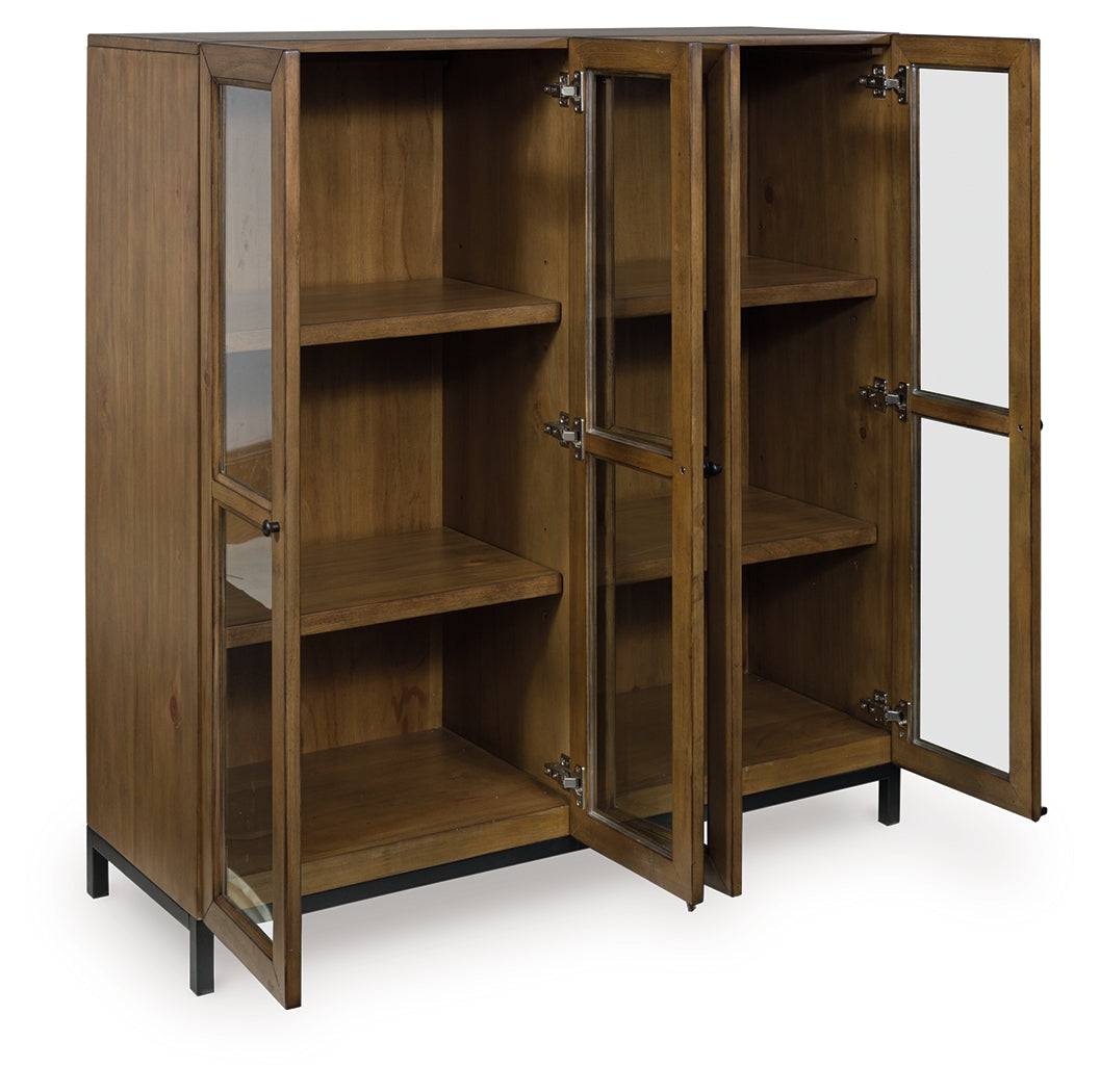 Wrenridge Gray Brown Accent Cabinet by Ashley at Eve Furniture