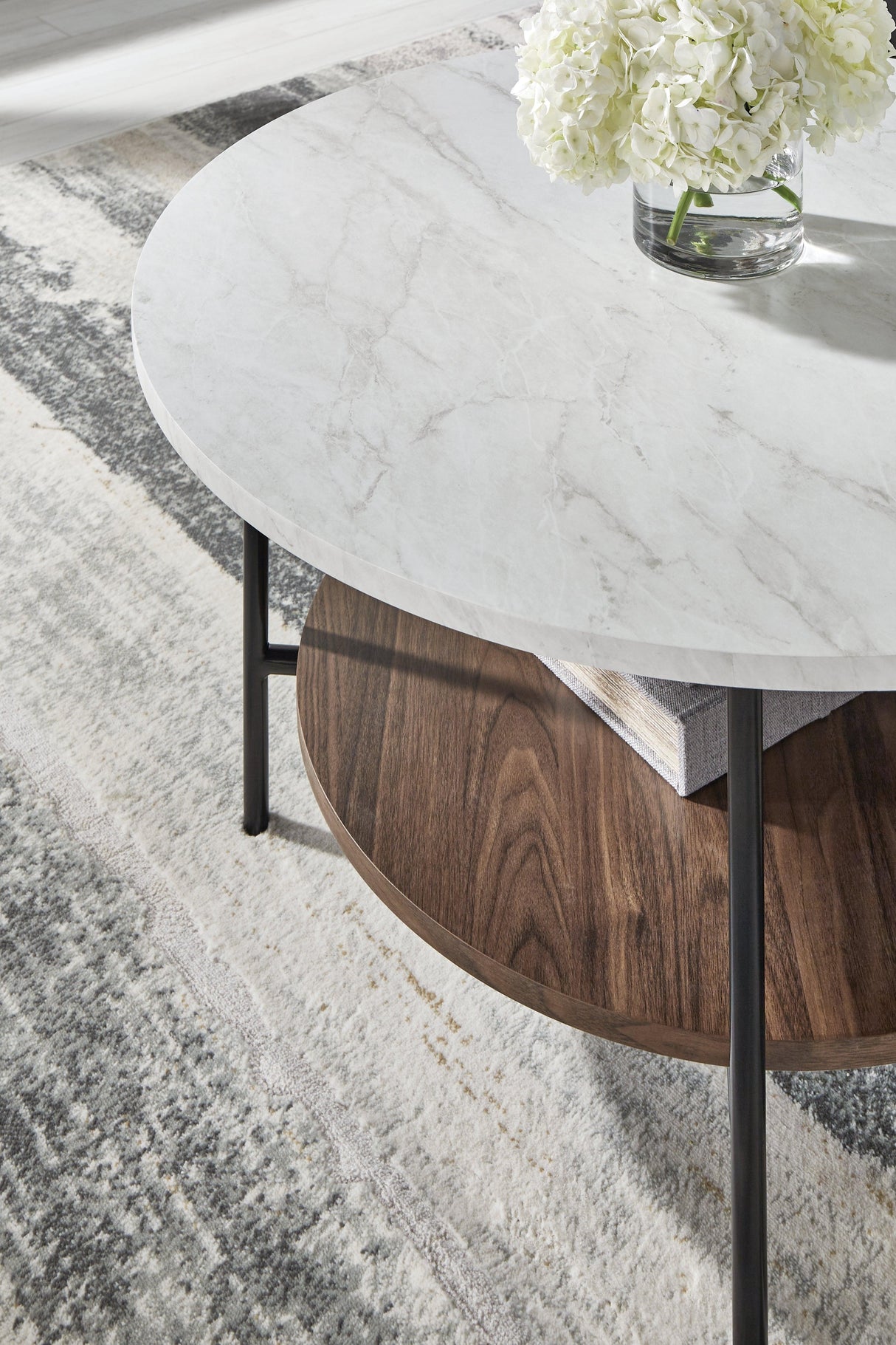 Wrenwich Brown/Black/White Table (Set of 3) by Ashley at Eve Furniture