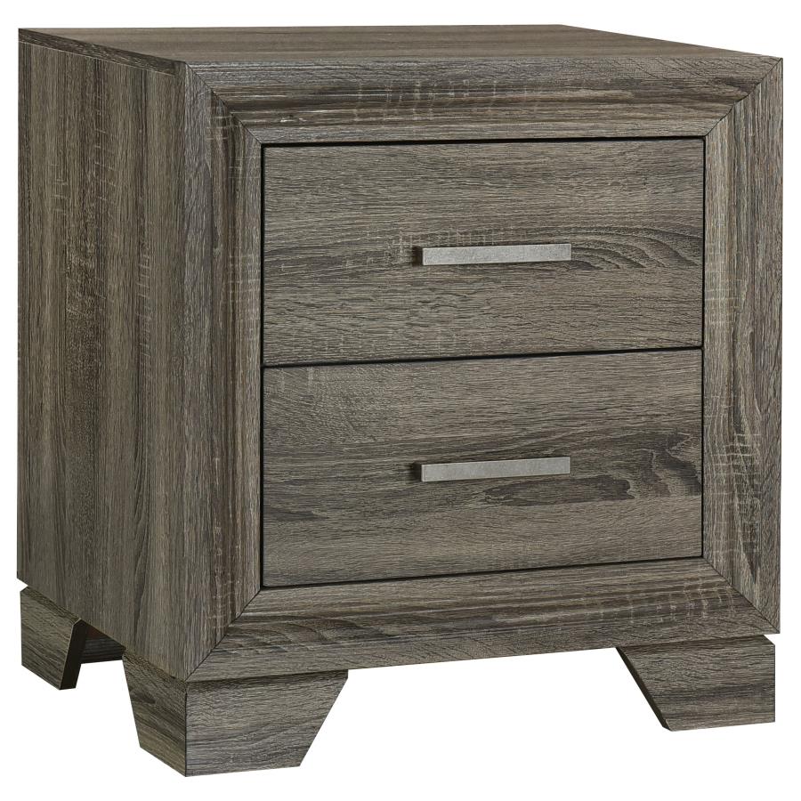Wright Brown Oak 5-piece Queen Bedroom Set by Coaster at Eve Furniture