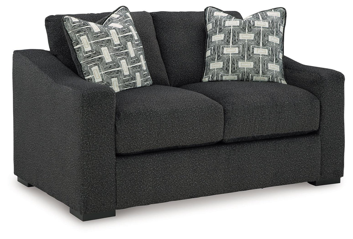 Wryenlynn Onyx Loveseat by Ashley at Eve Furniture