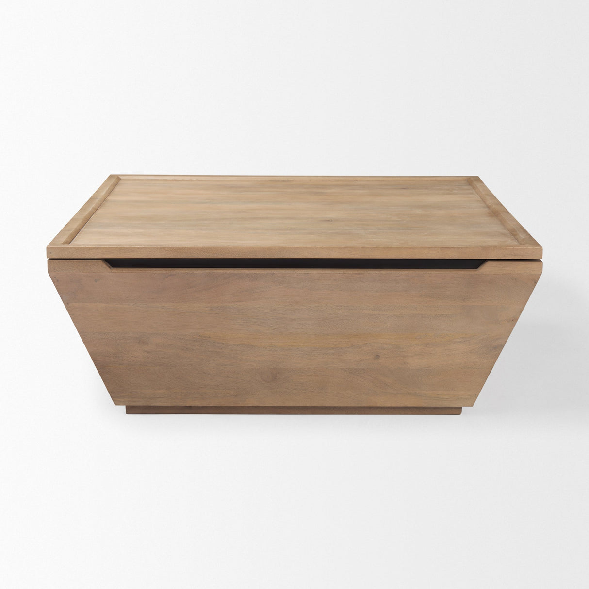 Wyatt 41.0L x 41.0W x 16.0H Brown Wood Angular Coffee Table by Mercana at Eve Furniture