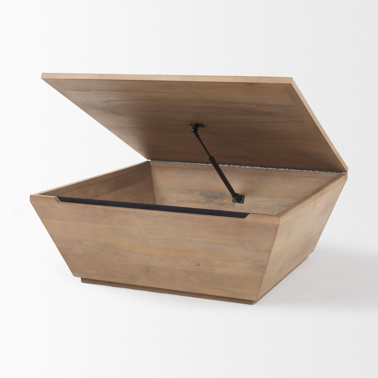 Wyatt 41.0L x 41.0W x 16.0H Brown Wood Angular Coffee Table by Mercana at Eve Furniture
