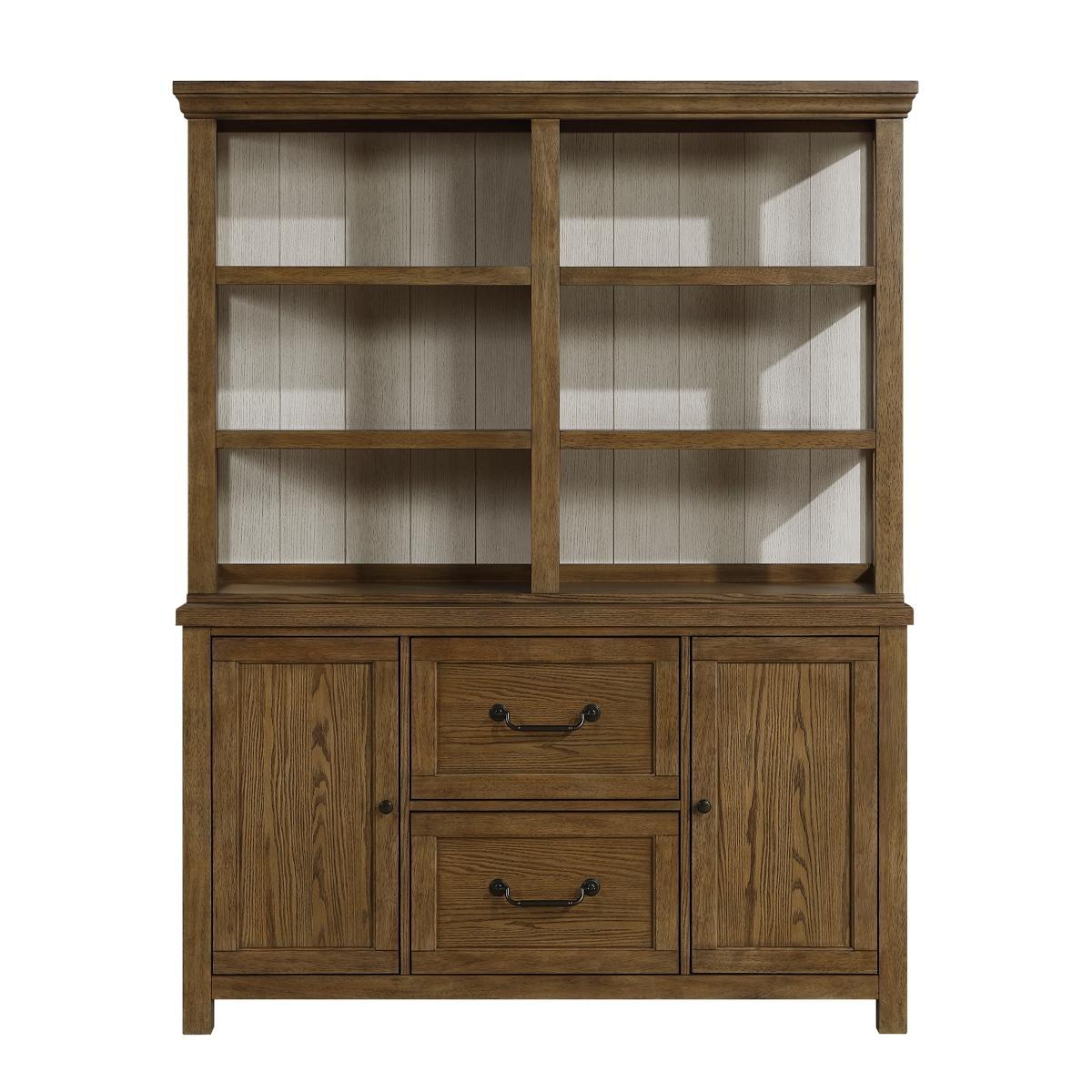 Wyatt Brown Buffet Hutch by Homelegance at Eve Furniture