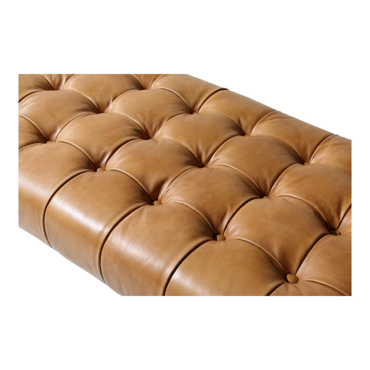 Wyatt Brown Leather Bench