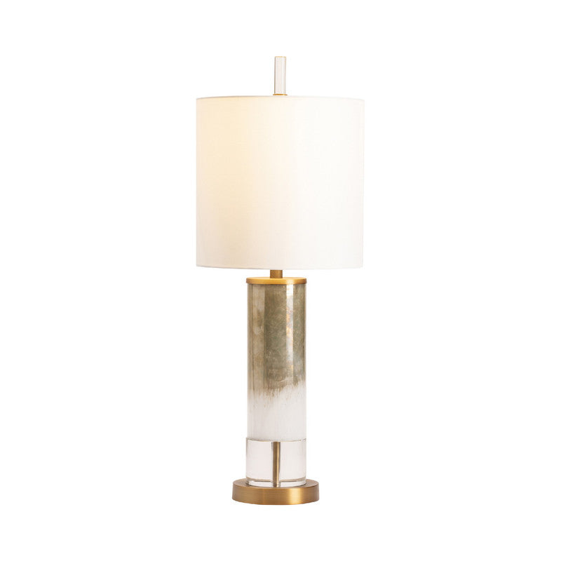 Wyatt Gold/White Table Lamp by Crestview at Eve Furniture