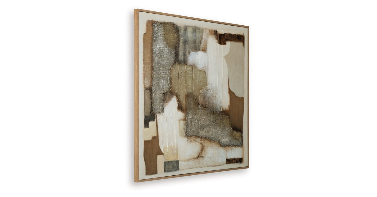 Wylander Tan/Brown/Gray Wall Art by ASHLEY FURNITURE at Eve Furniture