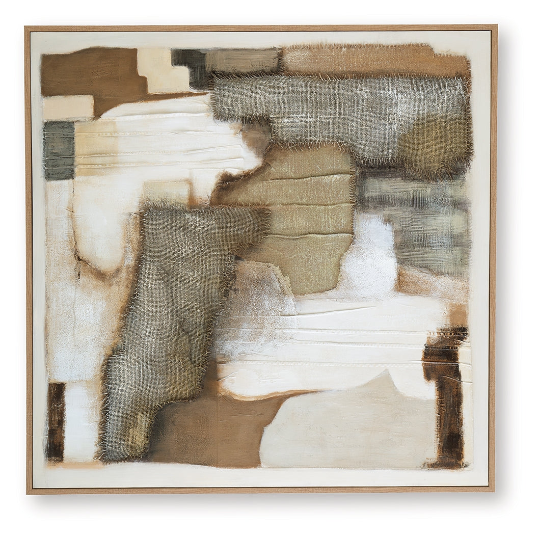 Wylander Tan/Brown/Gray Wall Art by ASHLEY FURNITURE at Eve Furniture
