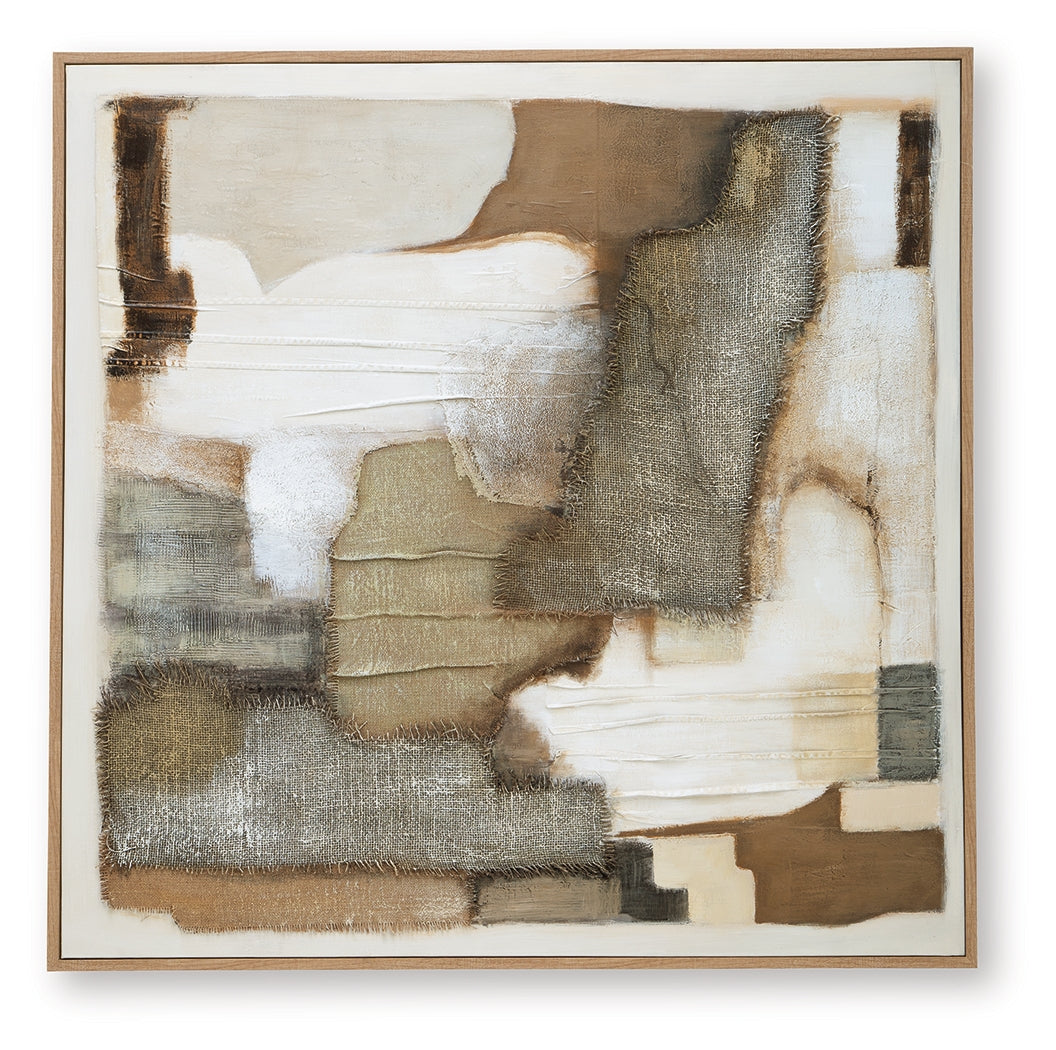 Wylander Tan/Brown/Gray Wall Art by ASHLEY FURNITURE at Eve Furniture