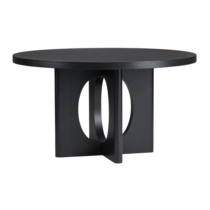 Wyndham Black Round Dining Table by Crestview at Eve Furniture