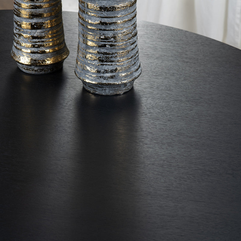 Wyndham Black Round Dining Table by Crestview at Eve Furniture