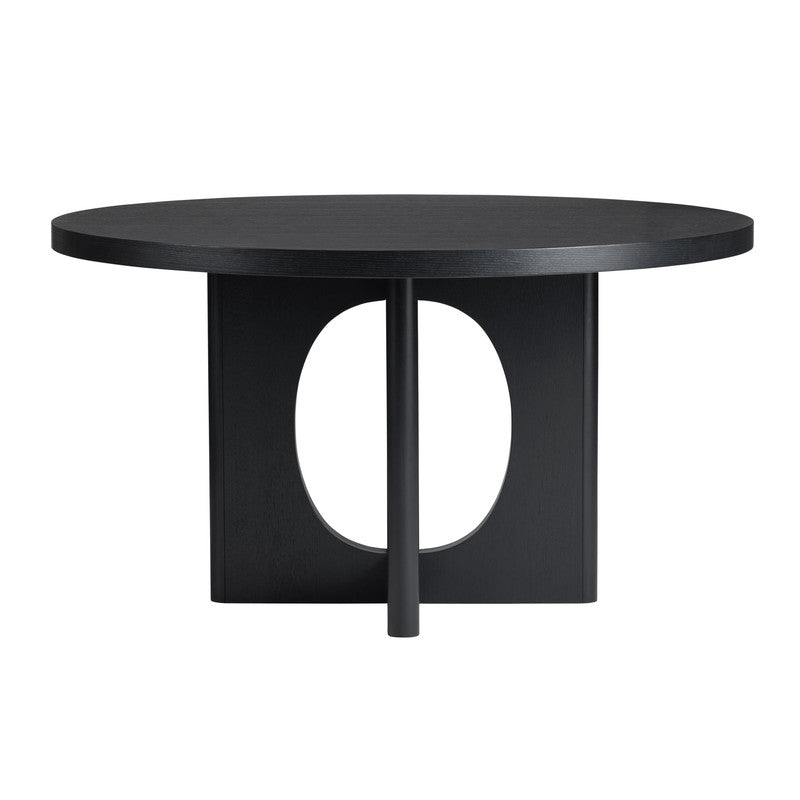 Wyndham Black Round Dining Table by Crestview at Eve Furniture