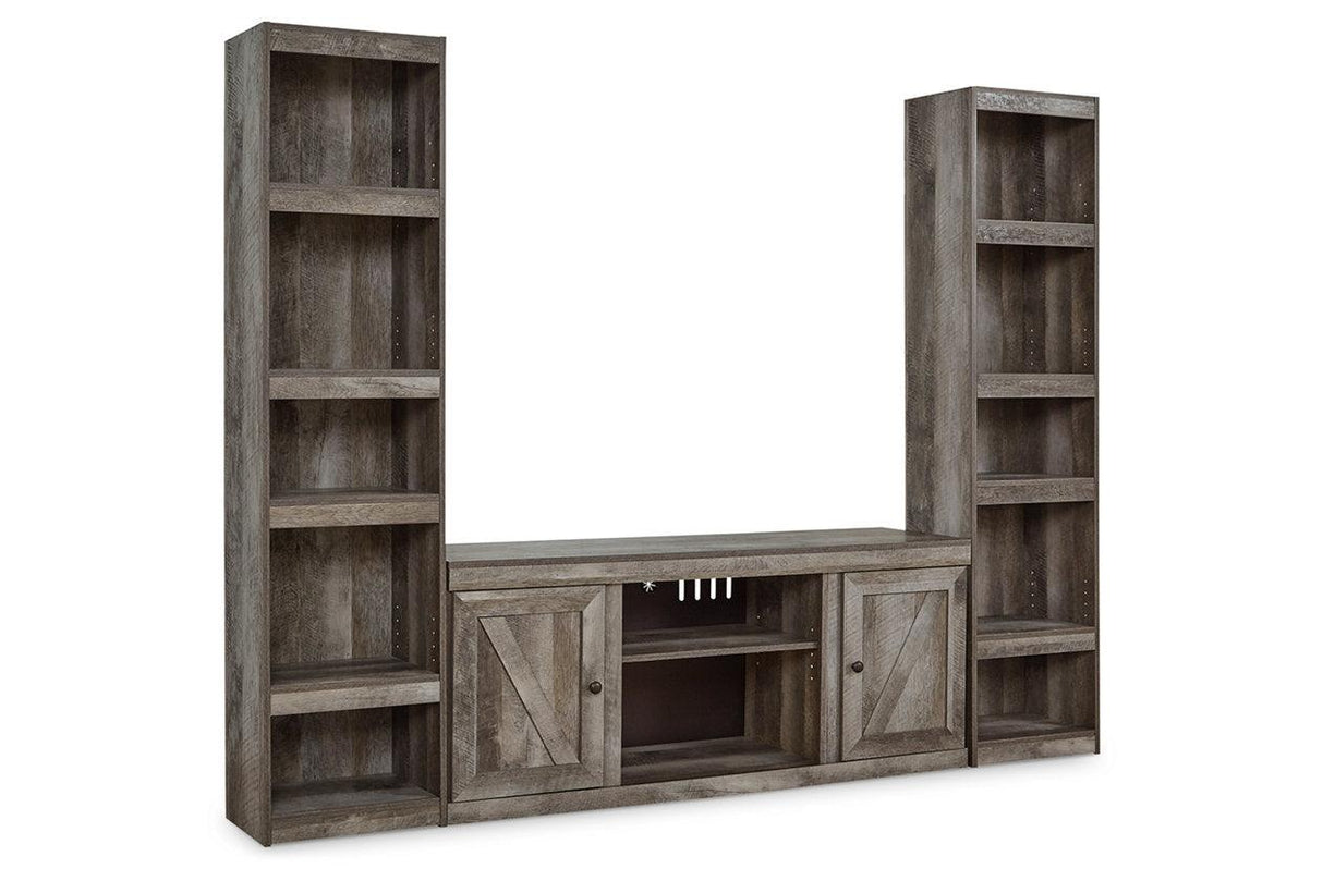 Wynnlow Gray 3-Piece Entertainment Center by Ashley at Eve Furniture