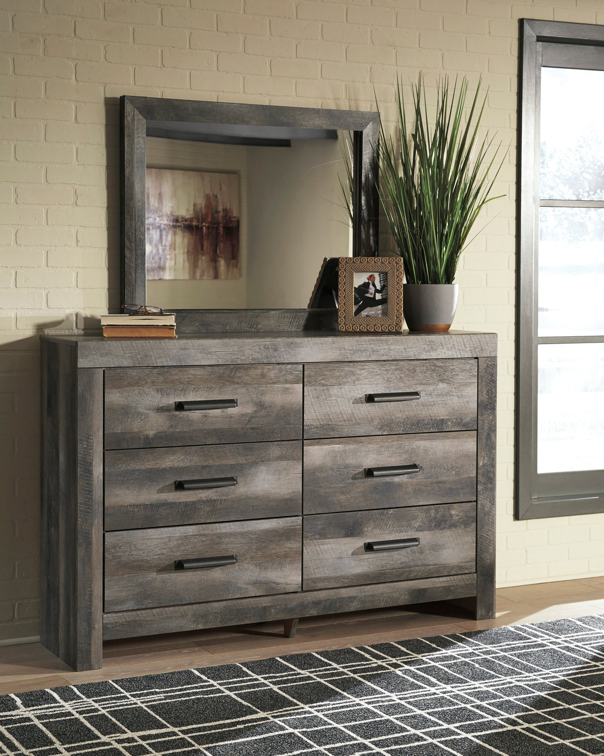 Wynnlow Gray Crossbuck Panel Bedroom Set by Ashley at Eve Furniture