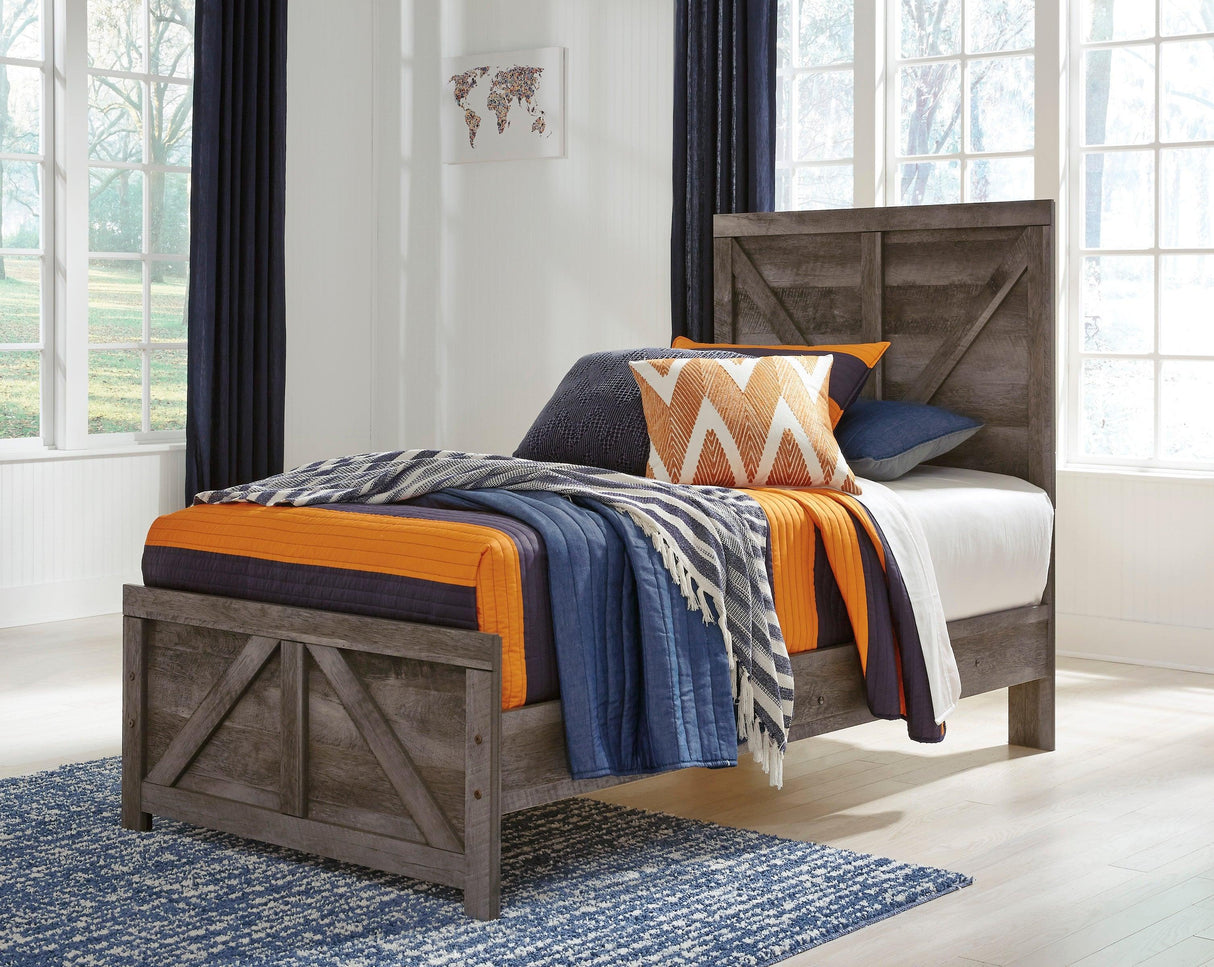 Wynnlow Gray Crossbuck Panel Youth Bedroom Set by Ashley at Eve Furniture