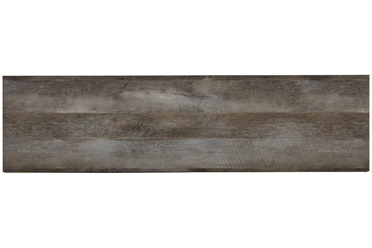 Wynnlow Gray TV Stand with Electric Fireplace by Ashley at Eve Furniture