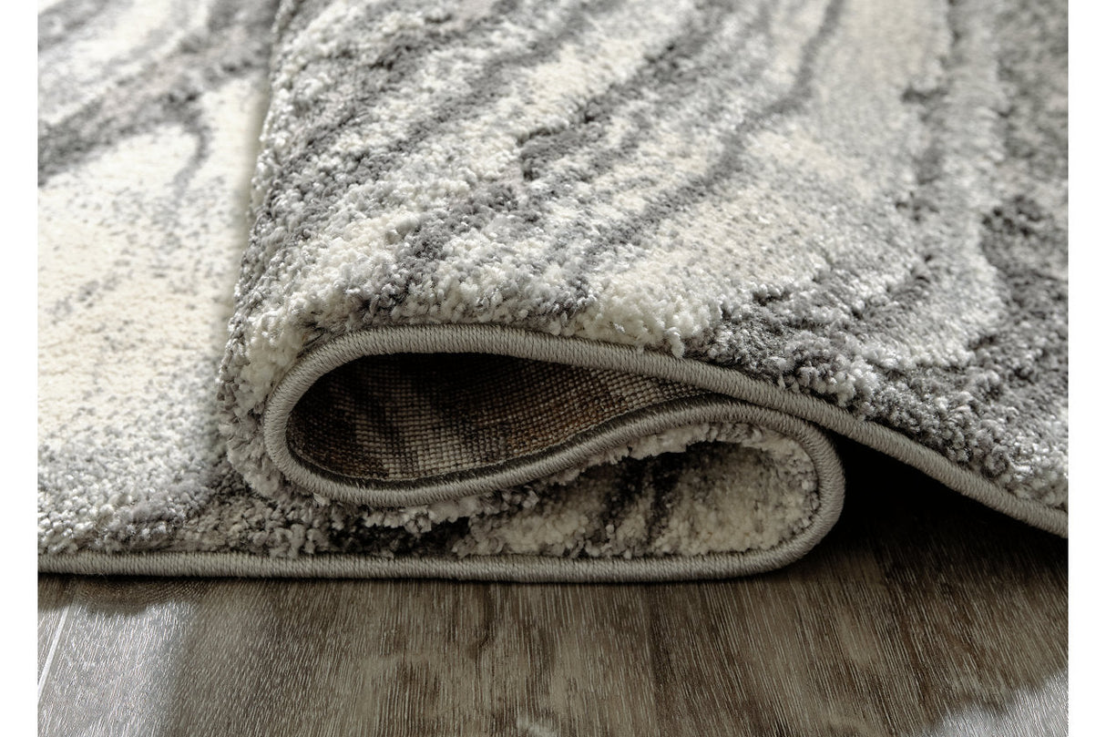 Wysdale Cream/Gray Large Rug by Ashley at Eve Furniture