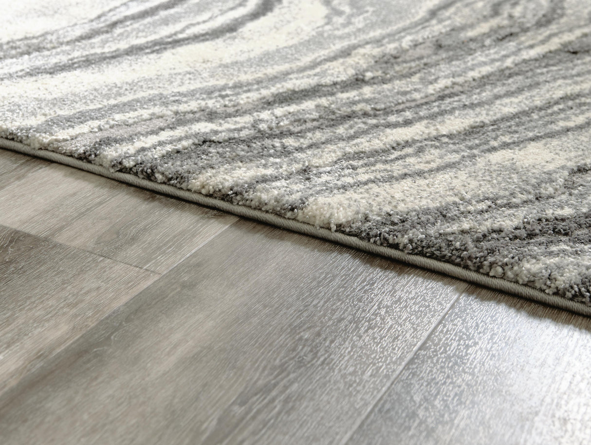 Wysdale Cream/Gray Large Rug by Ashley at Eve Furniture
