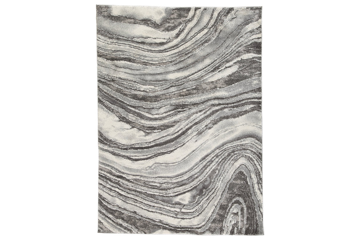 Wysdale Cream/Gray Medium Rug by Ashley at Eve Furniture