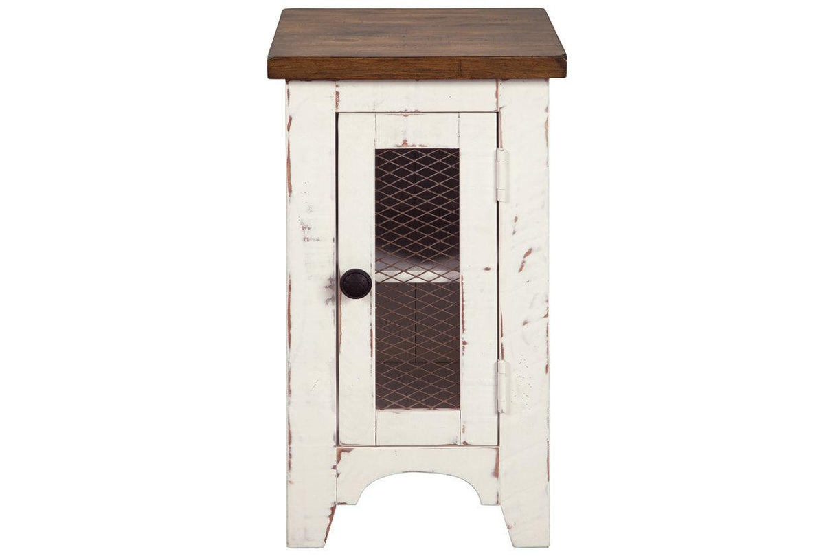 Wystfield White/Brown Chairside End Table by Ashley at Eve Furniture