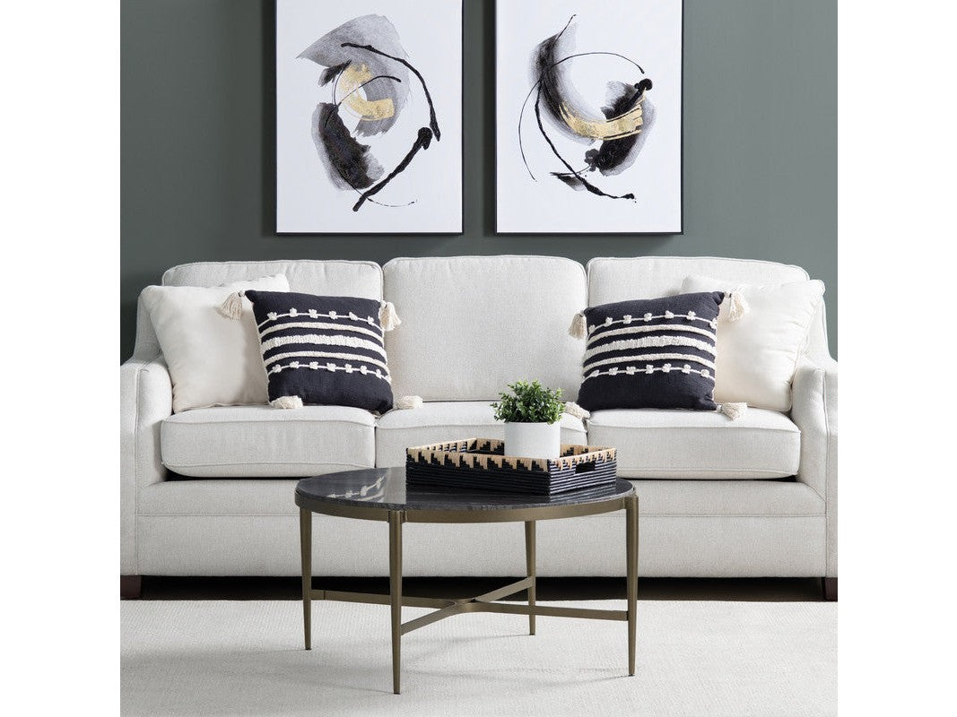 Xander Black/Gold Cocktail Table by Crestview at Eve Furniture