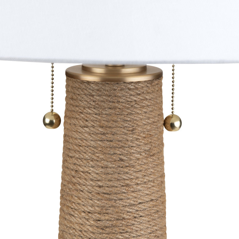 Xander Natural/White Floor Lamp by Crestview at Eve Furniture