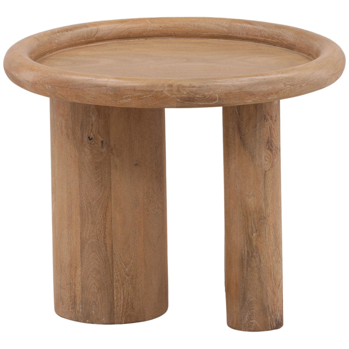Xanthos Side Table, Light Natural by Dovetail at Eve Furniture