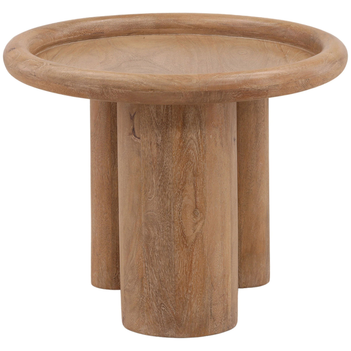 Xanthos Side Table, Light Natural by Dovetail at Eve Furniture