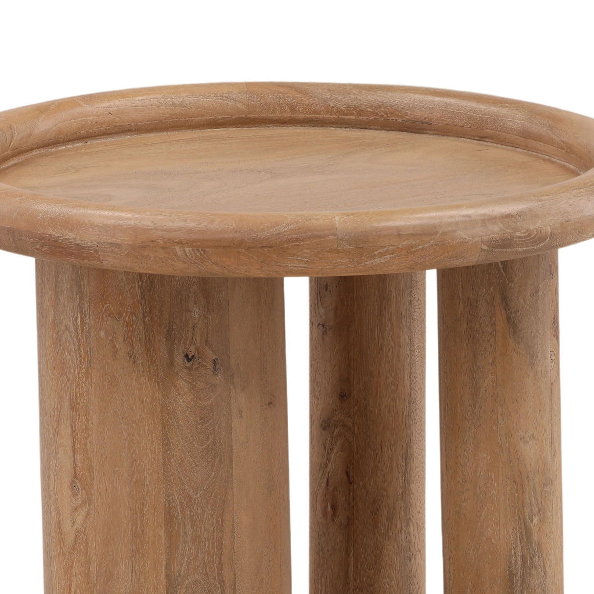 Xanthos Side Table, Light Natural by Dovetail at Eve Furniture