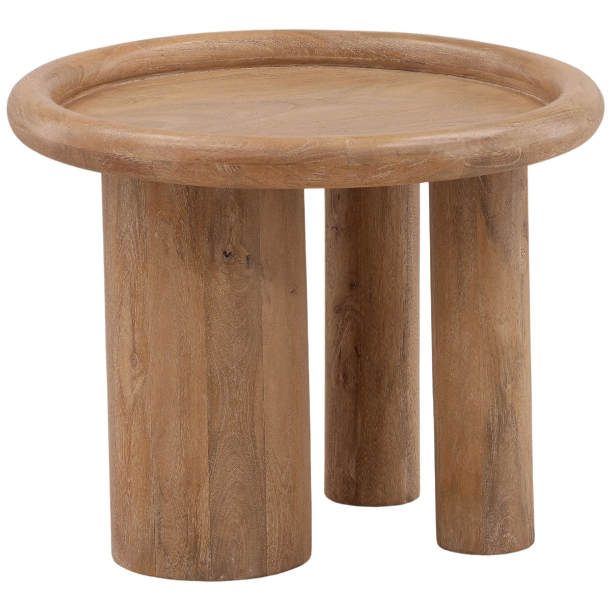 Xanthos Side Table, Light Natural by Dovetail at Eve Furniture
