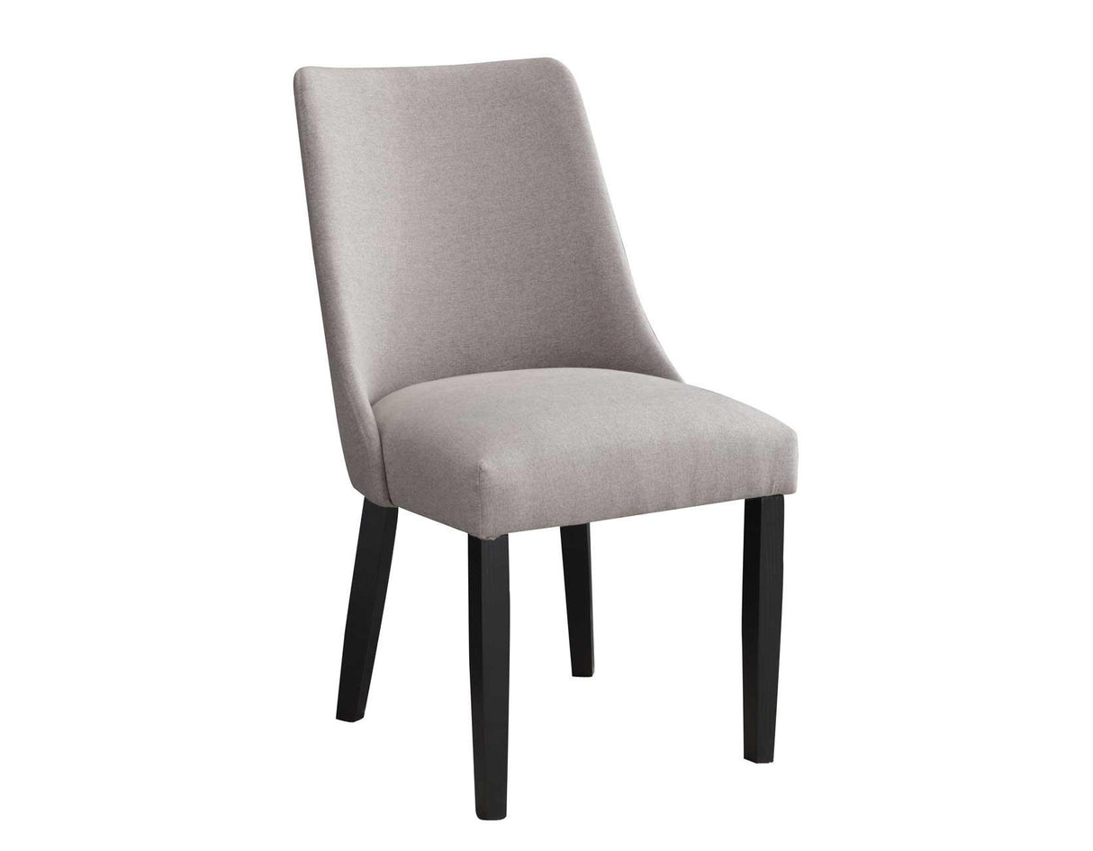 Xena Upholstered Side Chair, Gray by Steve Silver at Eve Furniture
