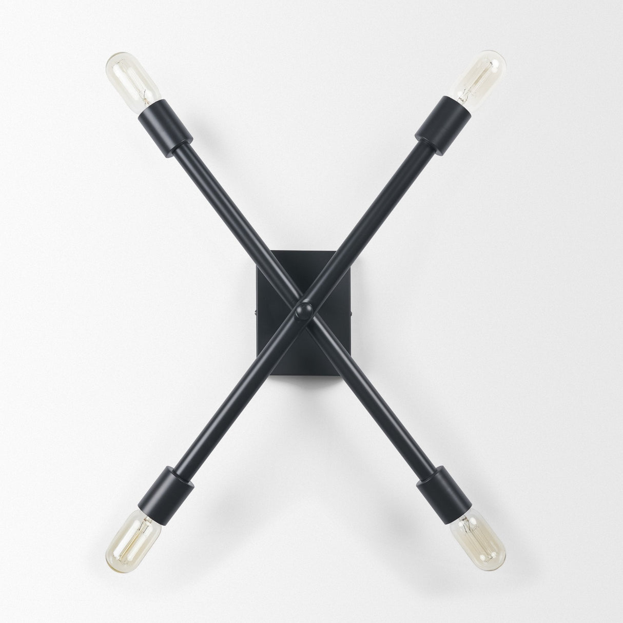 Xendi Black Toned Metal Sputnik Wall Sconce by Mercana at Eve Furniture