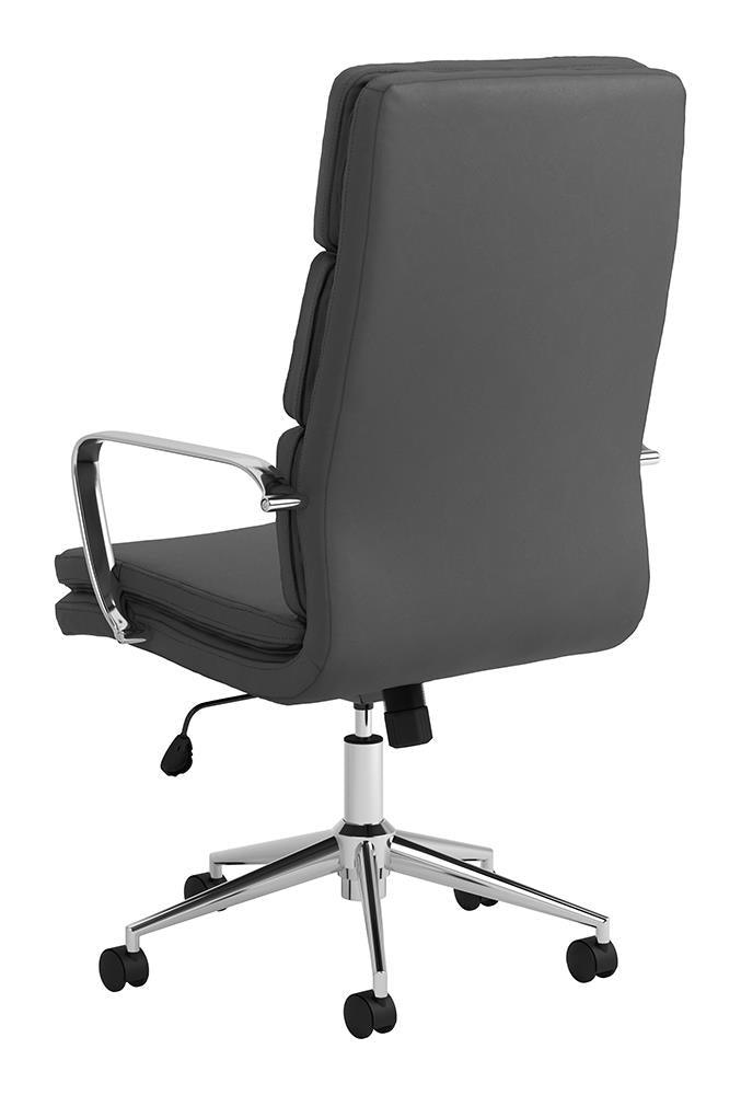 Ximena Gray High Back Upholstered Office Chair by Coaster at Eve Furniture