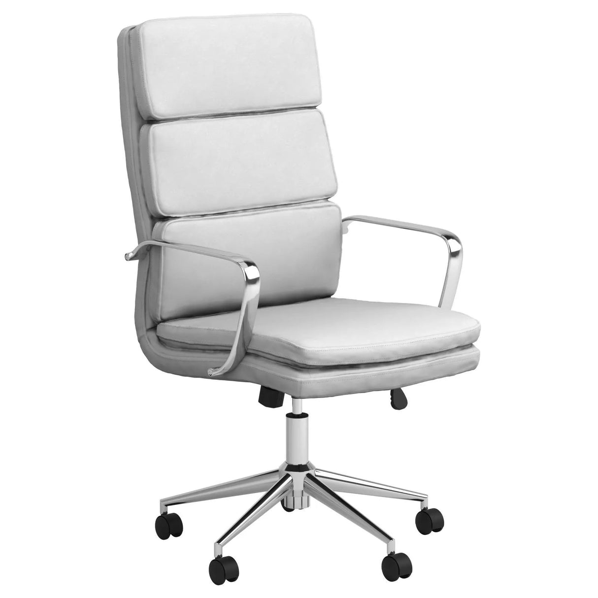 Ximena White High Back Upholstered Office Chair by Coaster at Eve Furniture