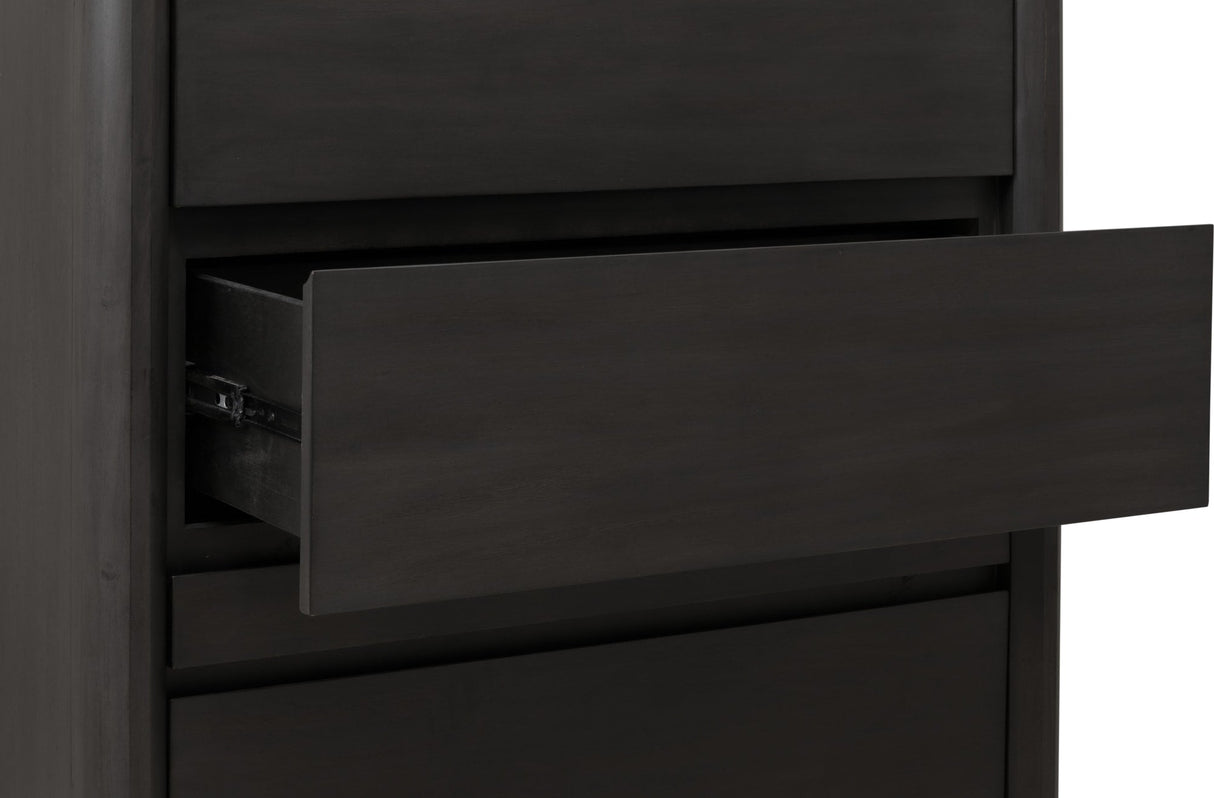 Xolani Jaguar Five Drawer Acacia Wood Chest with Jewelry Tray by Modus Furniture at Eve Furniture