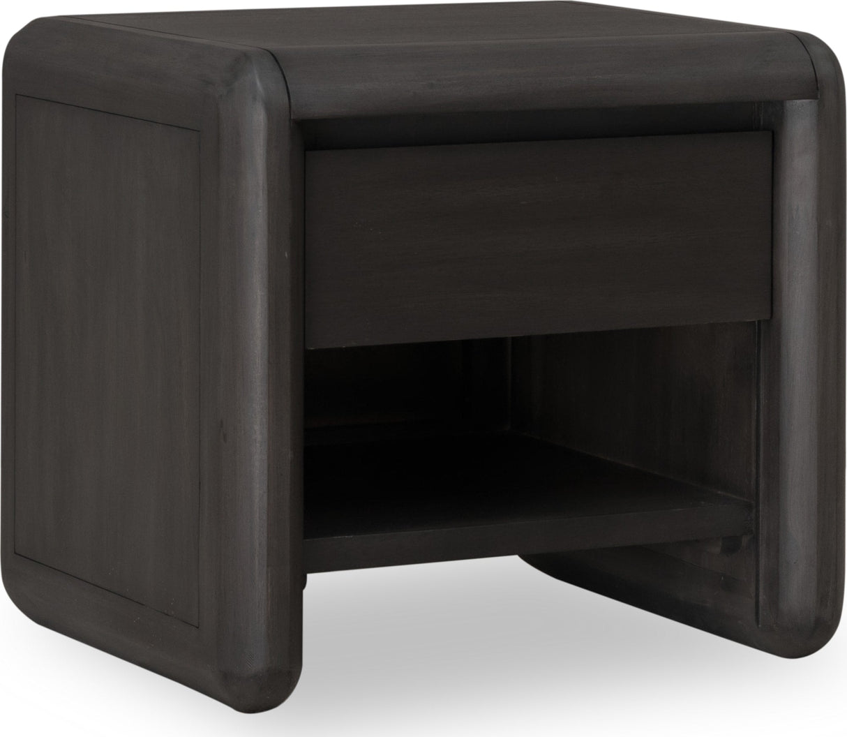 Xolani Jaguar One Drawer Acacia Wood Nightstand by Modus Furniture at Eve Furniture