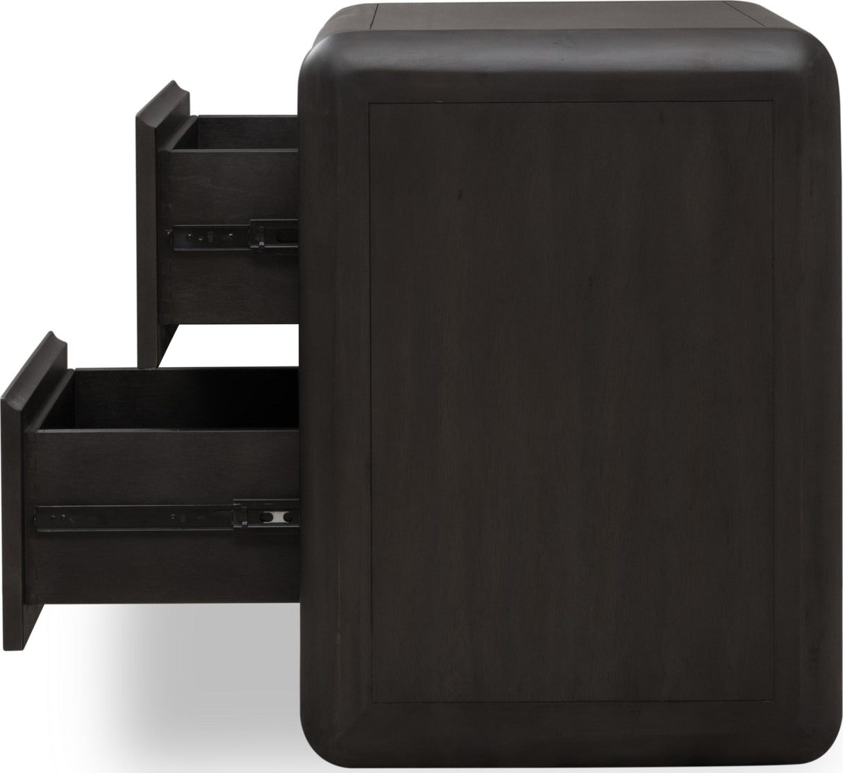 Xolani Jaguar Two Drawer Acacia Wood Nightstand by Modus Furniture at Eve Furniture
