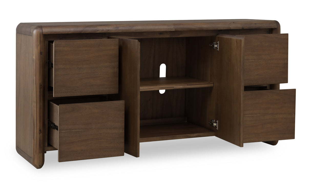 Xolani Two Door Four Drawer Acacia Wood Sideboard in Impala by Modus Furniture at Eve Furniture