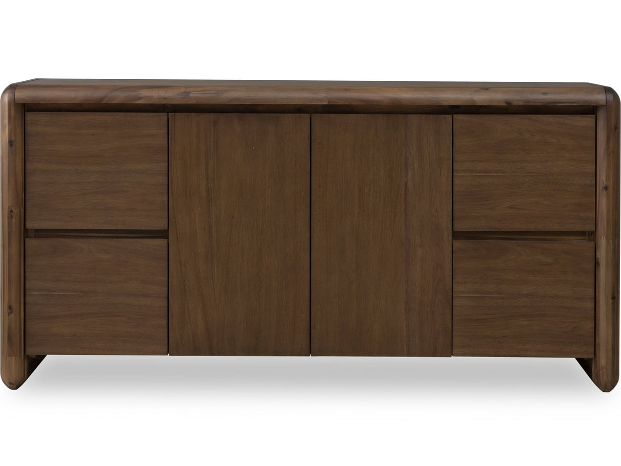 Xolani Two Door Four Drawer Acacia Wood Sideboard in Impala by Modus Furniture at Eve Furniture
