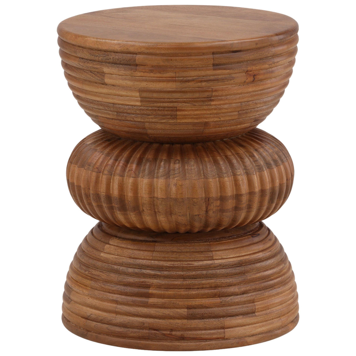 Yahir Side Table, Natural by Dovetail at Eve Furniture