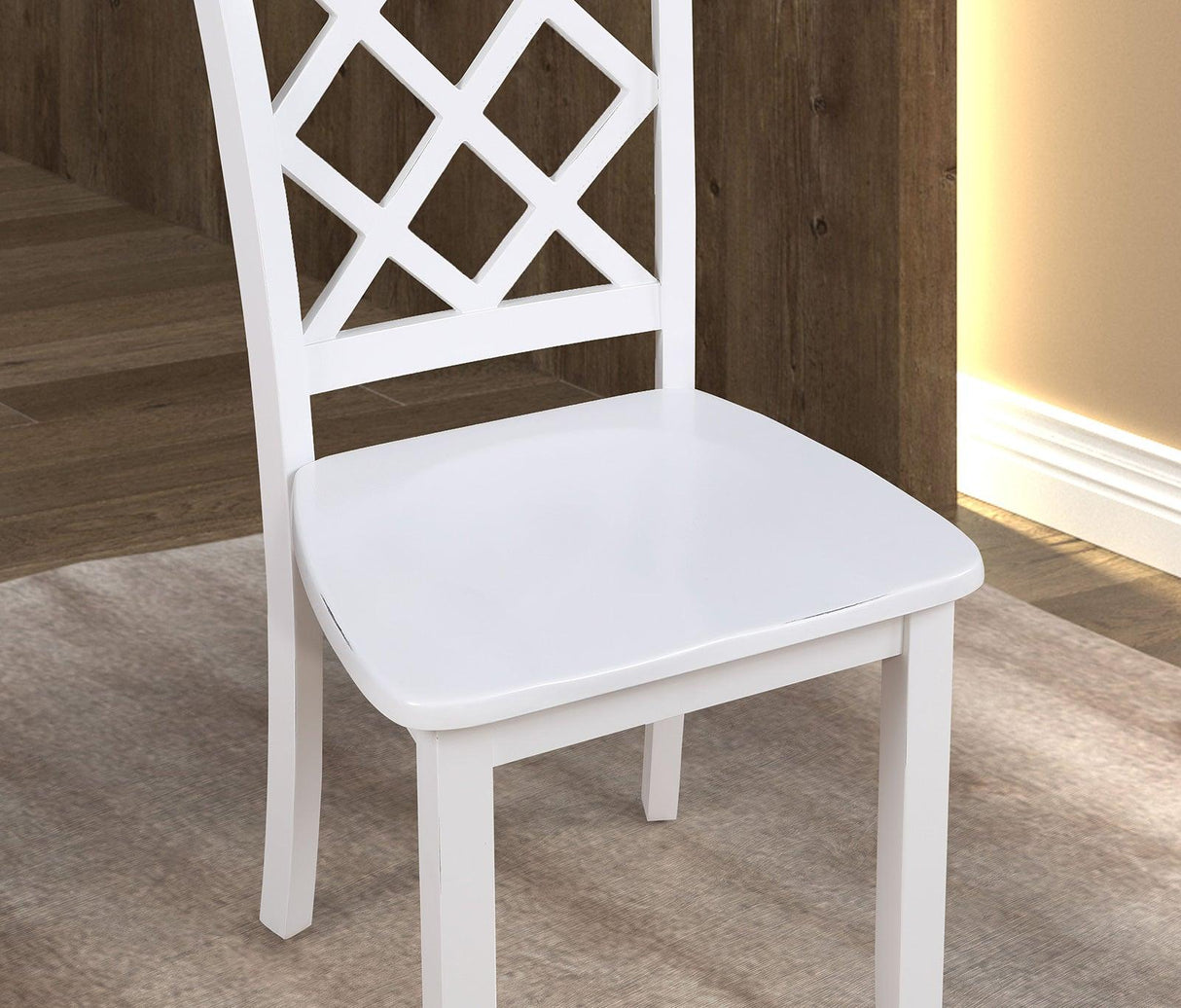 Yamhill White 5 Pc. Dining Table Set by Furniture of America at Eve Furniture