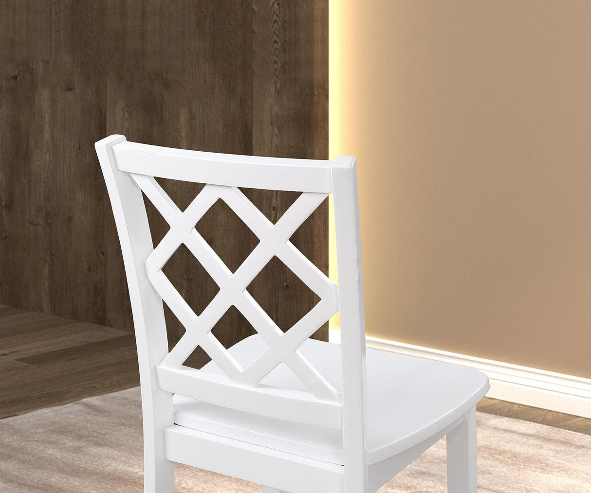 Yamhill White 5 Pc. Dining Table Set by Furniture of America at Eve Furniture