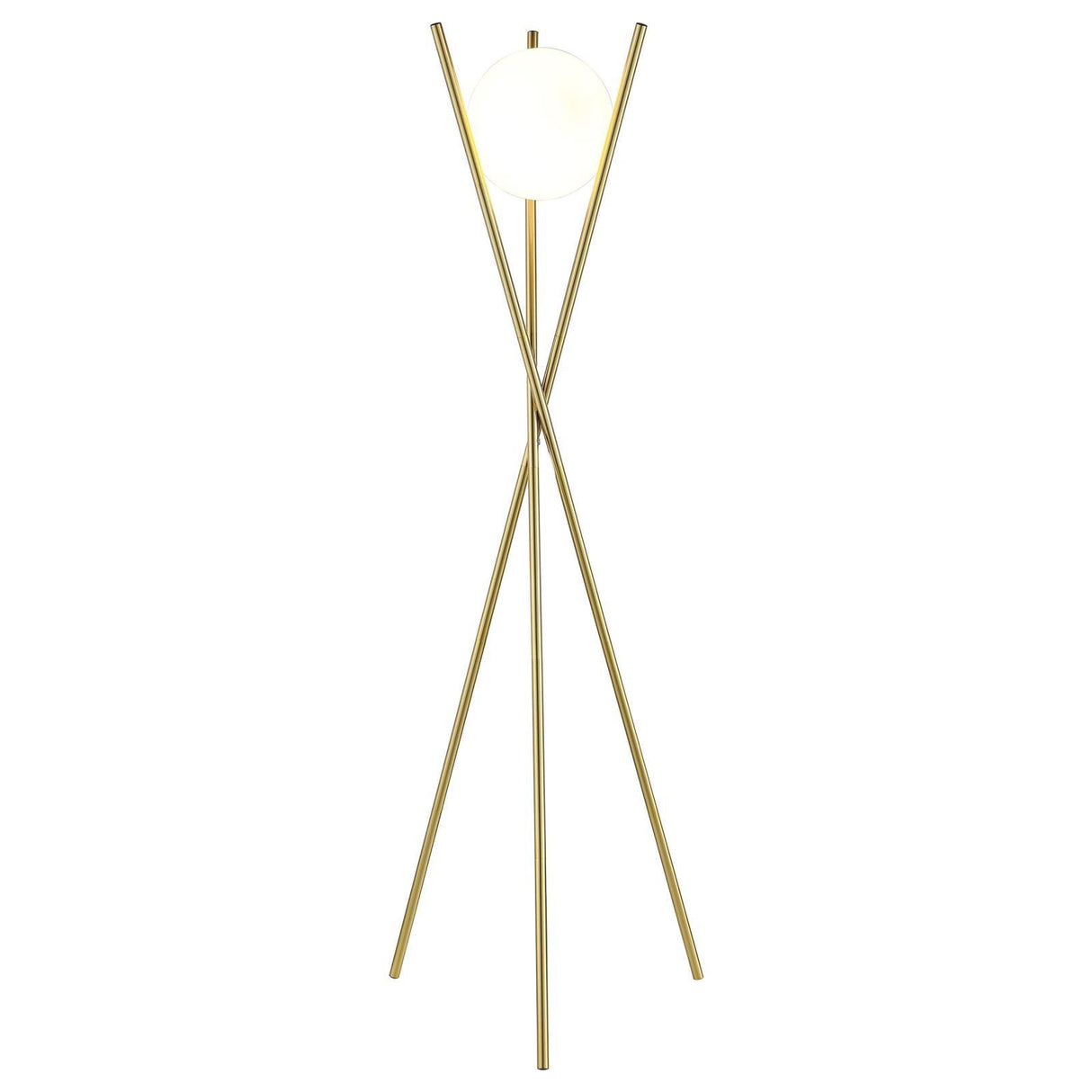 Yamileth Gold Tripod Floor Lamp by Coaster at Eve Furniture