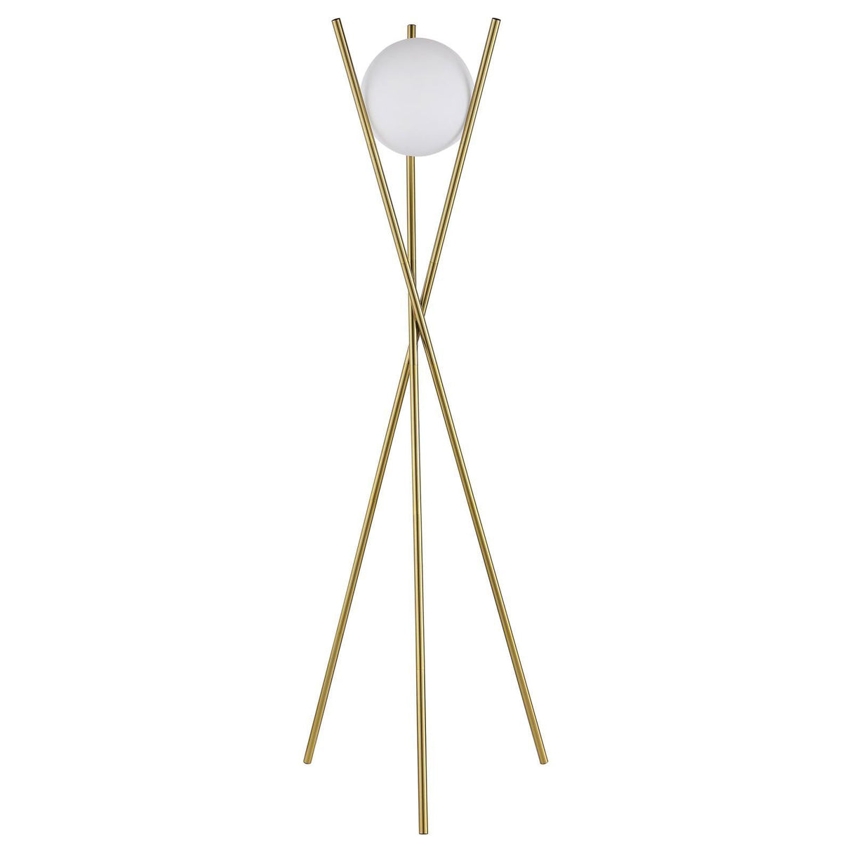 Yamileth Gold Tripod Floor Lamp by Coaster at Eve Furniture