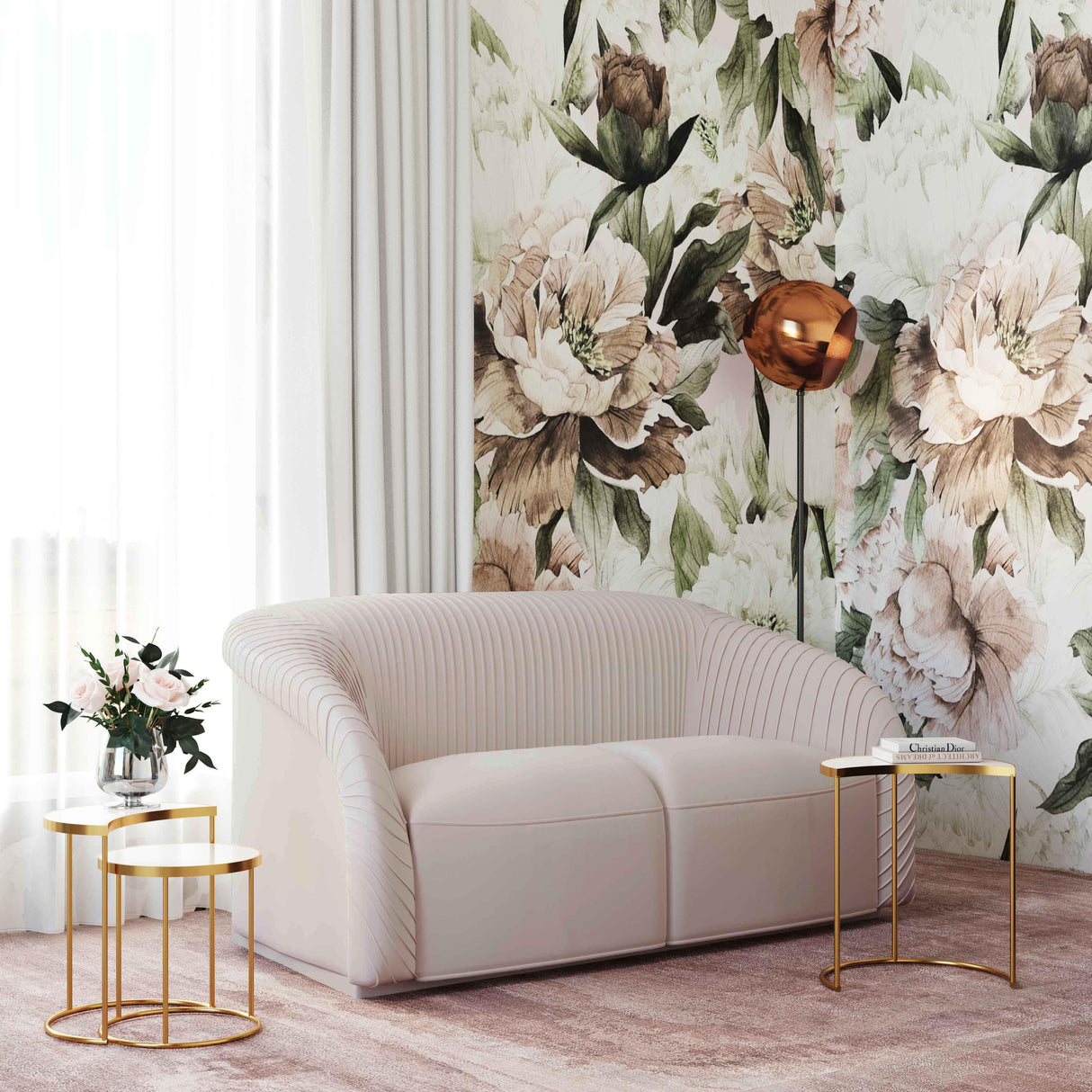 Yara Pleated Velvet Loveseat by Inspire Me! Home Decor by TOV Furniture at Eve Furniture