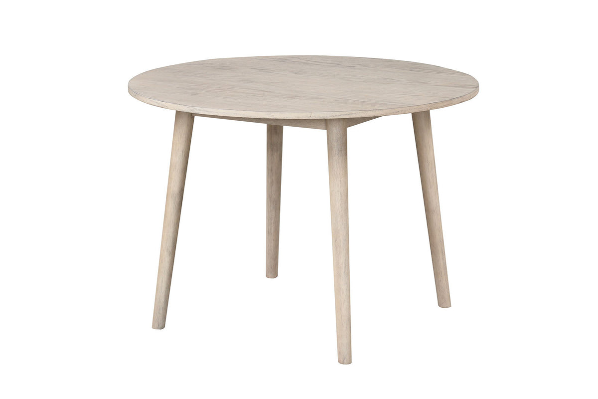 Yate Natural Oak Round Dining Table by Furniture of America at Eve Furniture